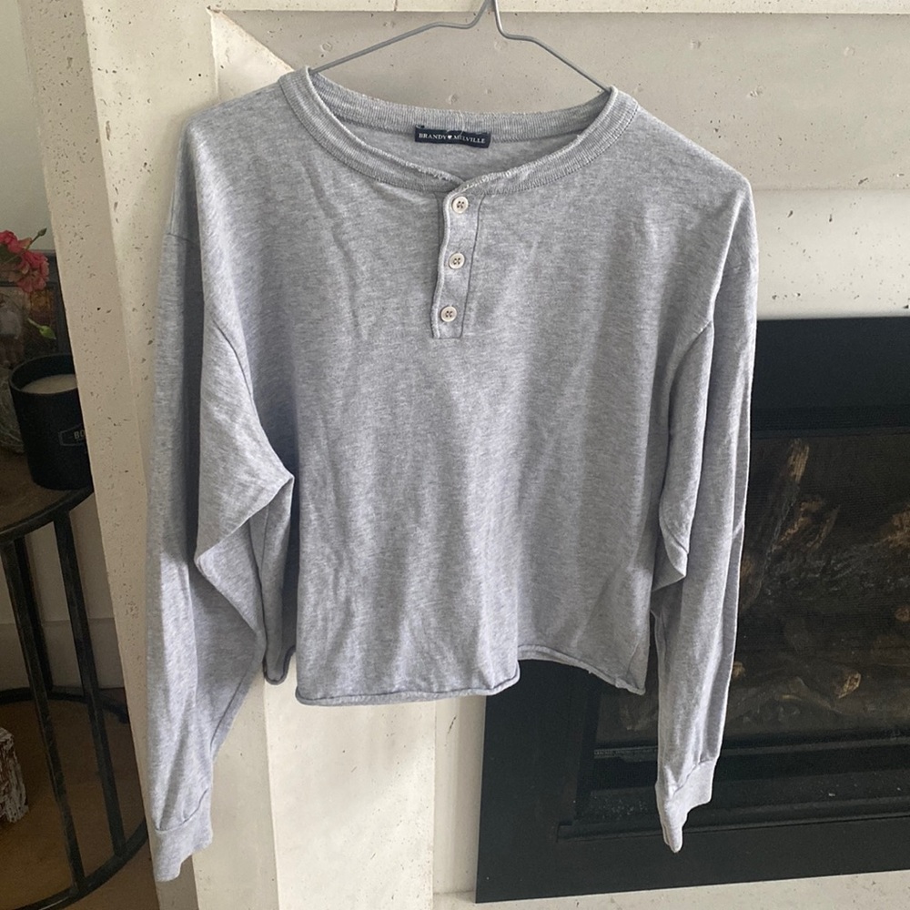 Brandy M. cotton grey tunic